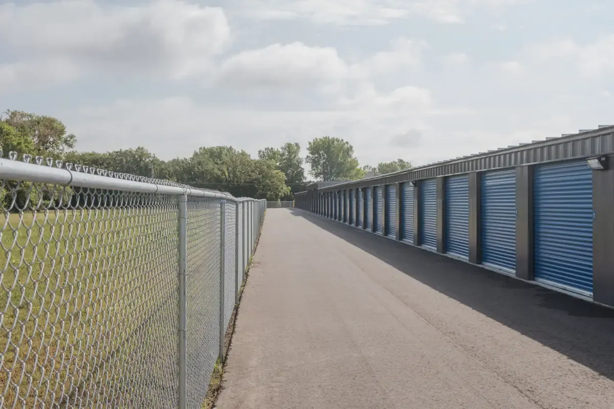 Outdoor fenced in storage facility KO Storage of Austin, MN